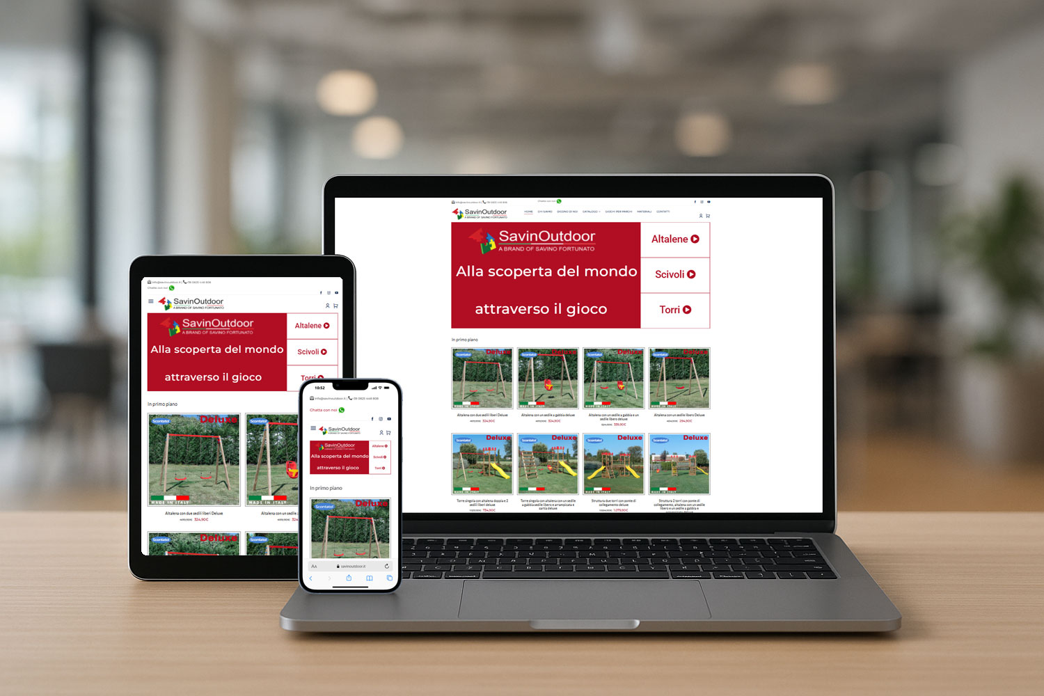 Savino Outdoor - Vendita giochi per parchi